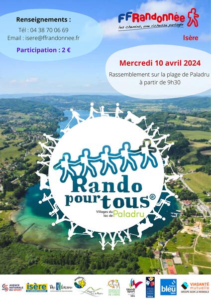 RANDO POUR TOUS A PALADRU - MERCREDI 10 AVRIL 2024